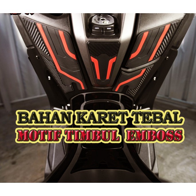 New Nmax 2020 2021 Accessories Deck Pad Upper Variation Modification Sticker Decal Thick Rubber Material Shopee Singapore