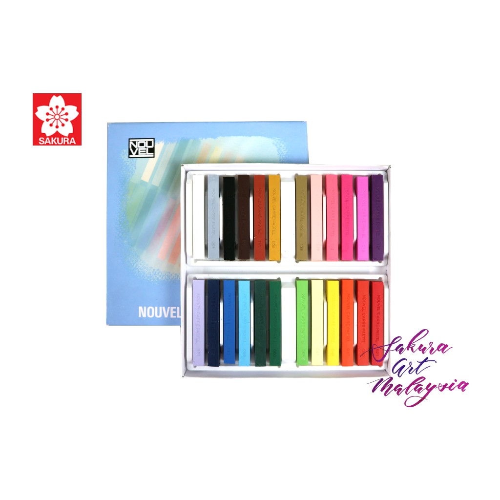 Pastel Nagomi Art Sakura Nouvel Carre 24 Colors Set 24s 和谐粉彩笔 Shopee Singapore