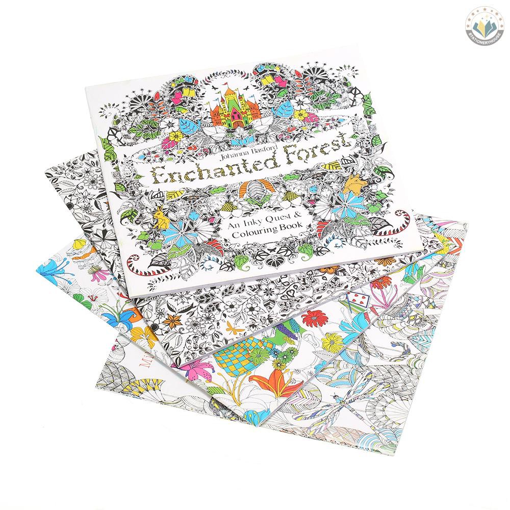 Download Ready Stock 24 Pages Relieve Stress For Children Adult Funny Painting Drawing Book Kill Time Coloring Book Shopee Singapore