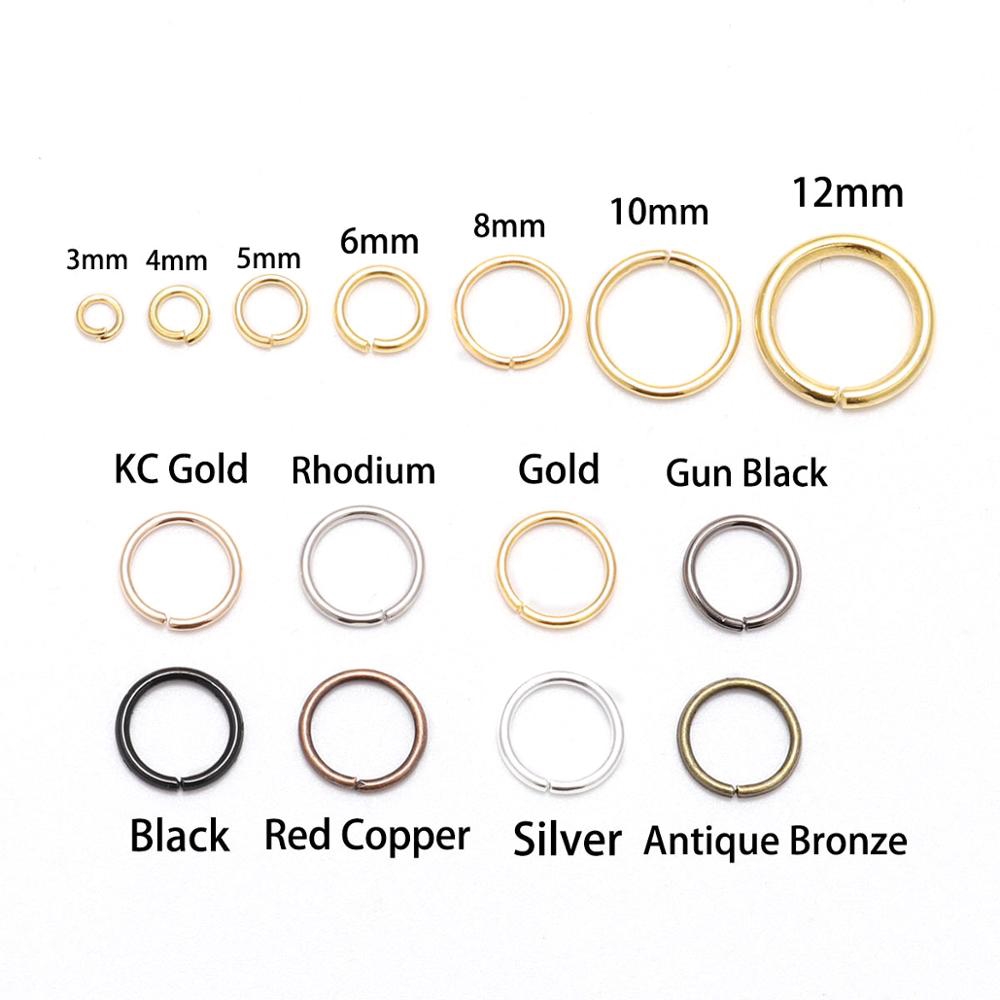 Stainless Jump Rings, Metal Link Loops Mixed Size 6 12mm For DIY Jewelry Making, Bronze Tone, From Ddmyaug, $12.77