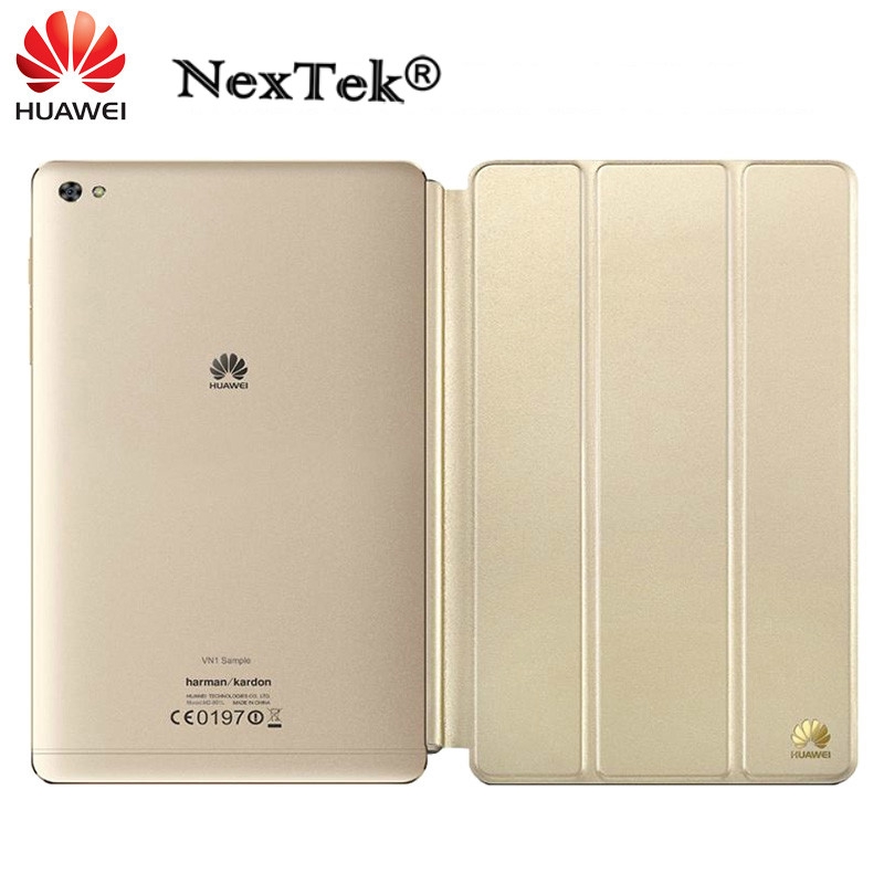 Original Huawei Mediapad M2 8 0 Case Sleep Wake 3 Folding Flip Leather Cover Official Front Flip Cover Shopee Singapore