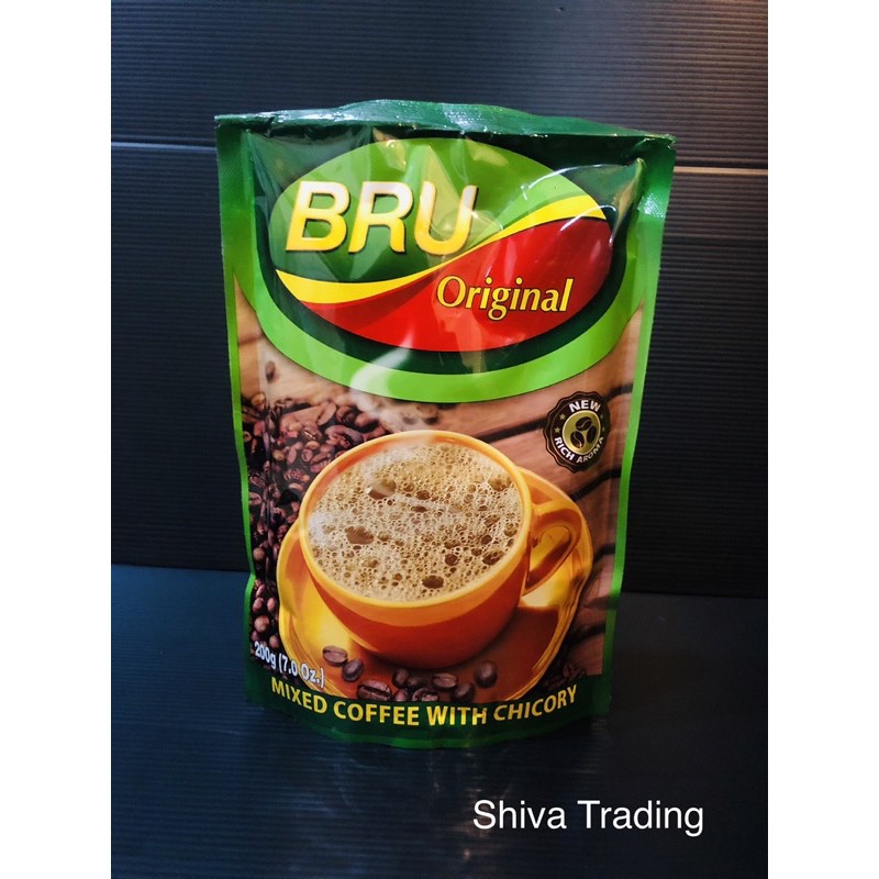 Bru Original Instant coffee Refill pack 200g Shopee Singapore