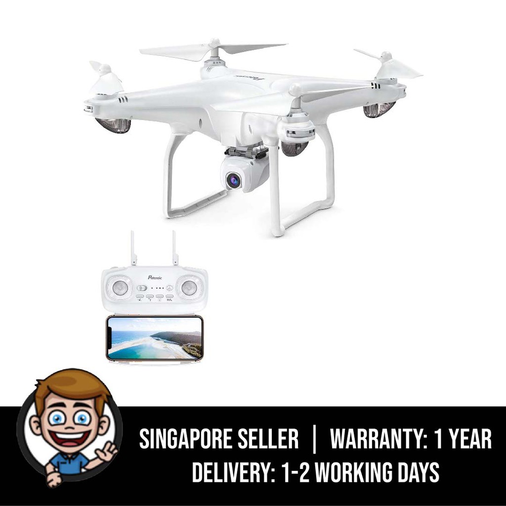 Potensic D58 Drone With Camera 1080p Gps Quadcopter 120 Wide Angle 5g Wifi Fpv Remote Control Shopee Singapore