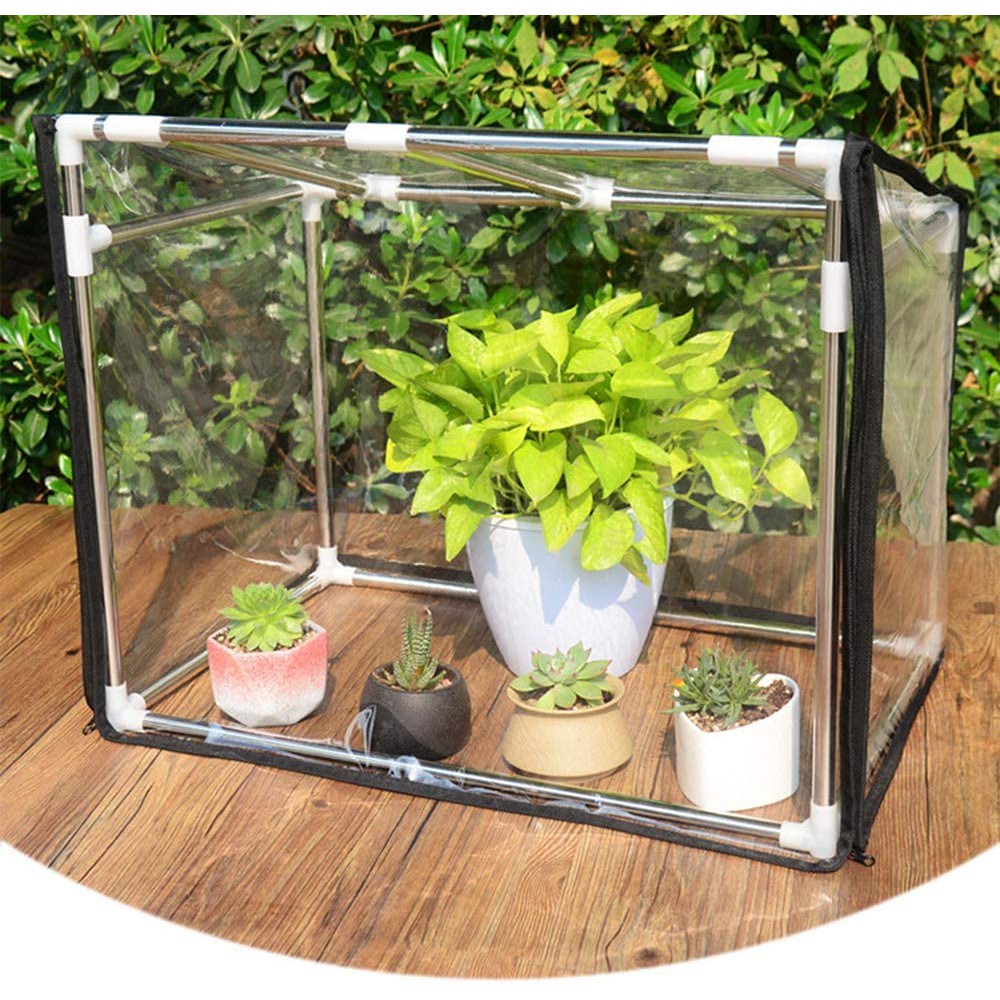 Small balcony plant greenhouse, Mini stainless steel shelf