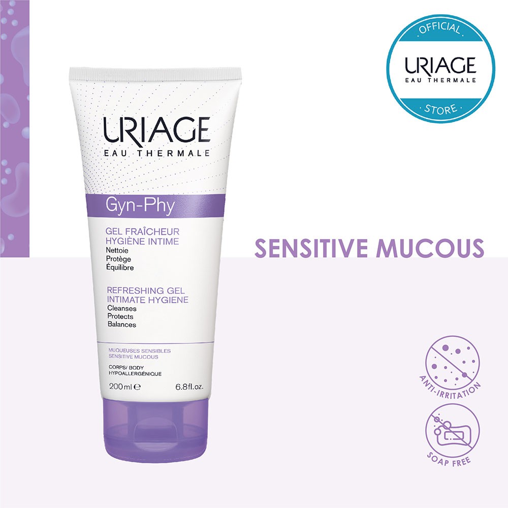 Uriage GynPhy Refreshing Gel Intimate Hygiene(Feminine Wash) 200ml