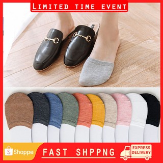 Image of Non-slip invisible forefoot socks slippers half forefoot socks
