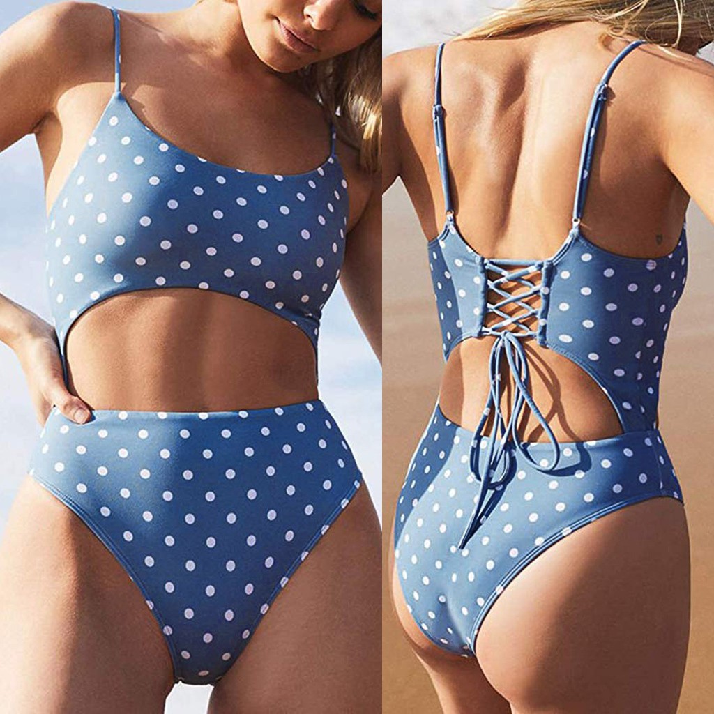 lace up front swimsuit