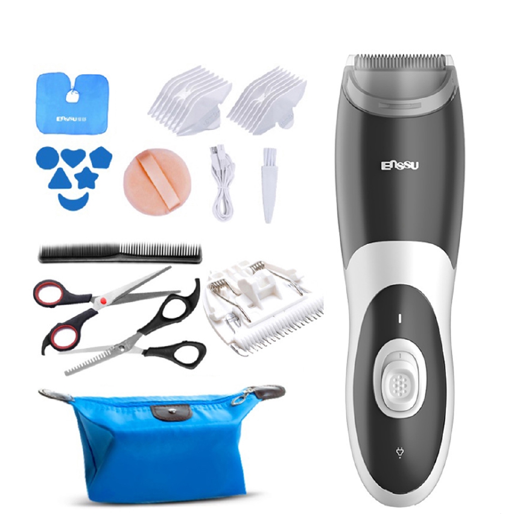 Good Quality Silent Baby Kids Hair Clipper Set Trimmer Kit