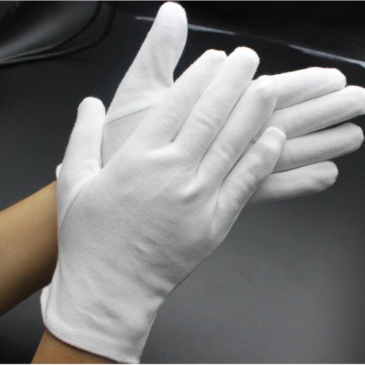 ⭐SG Stocks⭐ 100 White Cotton Gloves For Hand Modelling / Driving