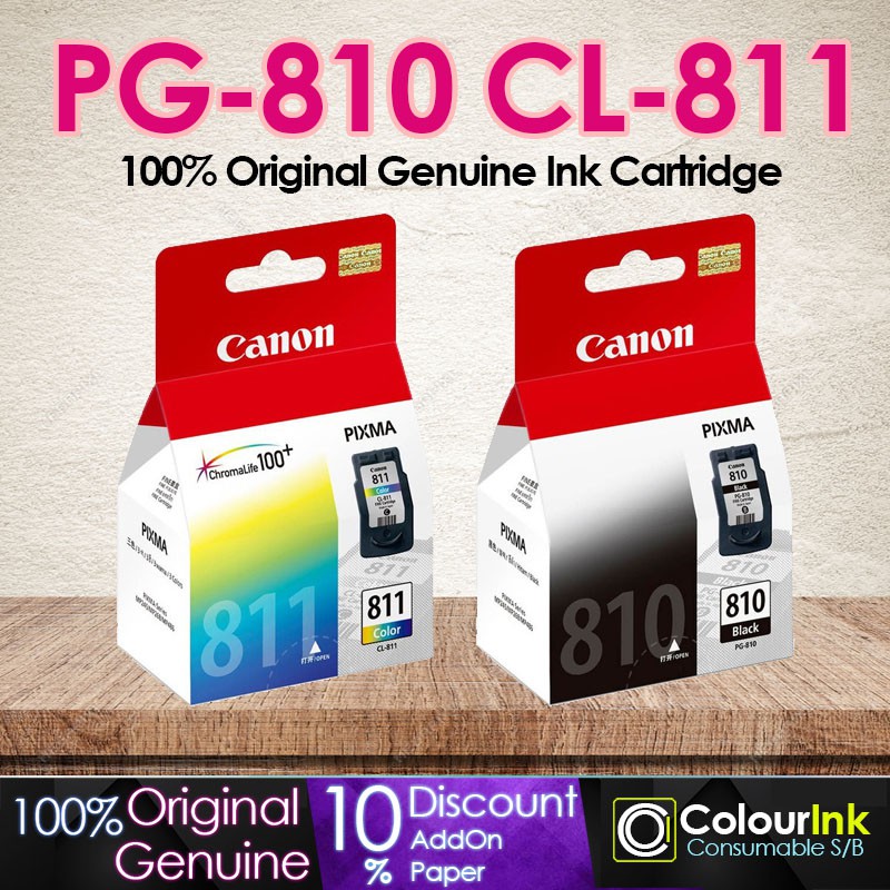 Canon Original Genuine Pg810 Pg 810 Xl Black Cl811 Cl 811 Xl Color Ink Cartridge 810 811 Twin 4704