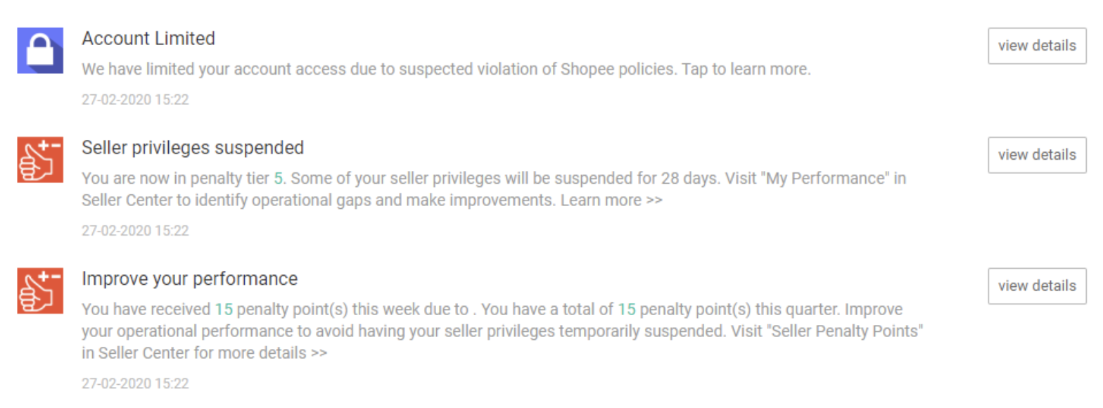 Overview of Seller Penalty Points System | Shopee PH Seller Education Hub