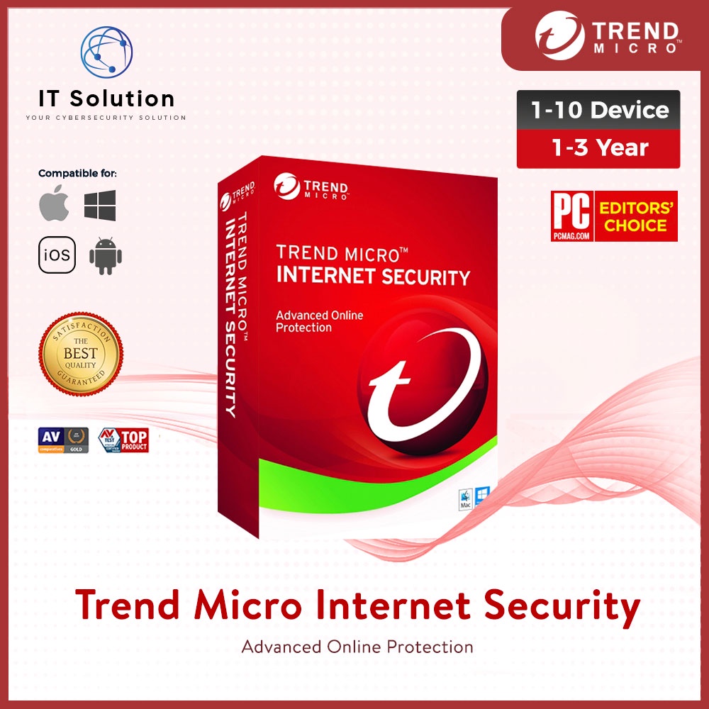 Genuine Trend Micro Internet Security Antivirus Latest Version Shopee Singapore