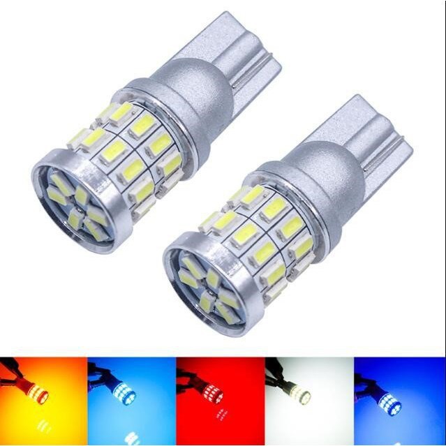 T10 LED Turn Side License Plate Interior Map Dome Side Marker clearance Light w5w 3014 18 30SMD Amber yellow  12v
