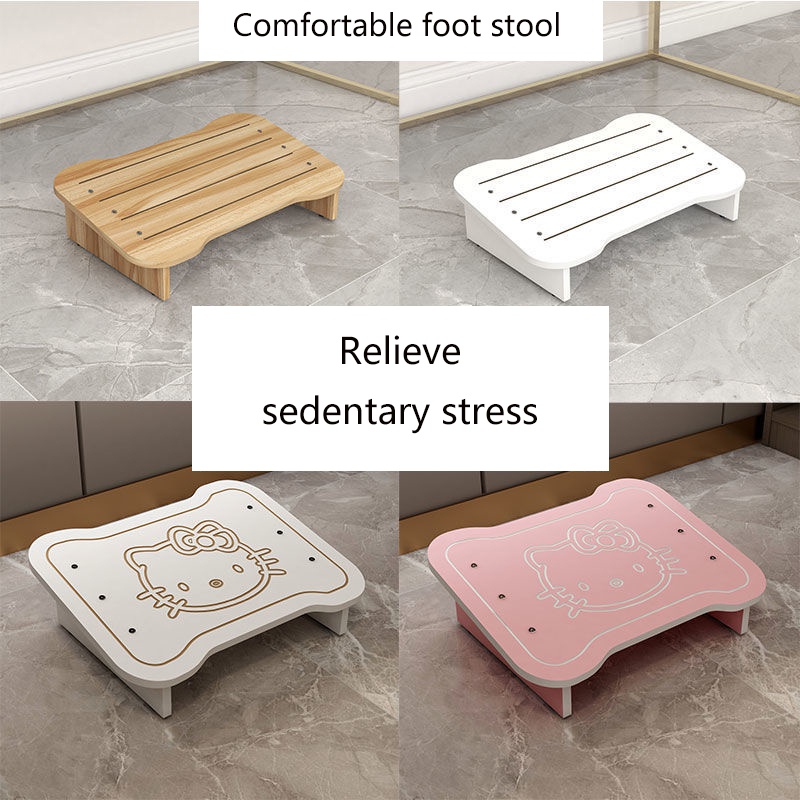 Foot Stool Toilet Stool Office Table Footrest Under Desk Footstool ...