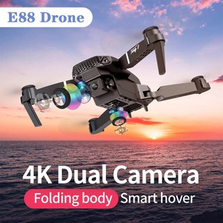 🔥Ready Stock🔥 E88 dron Mini 4K DUAL Camera Drone with drone murah Drone 4K Equipped With WIFI FPV VIDEO RC Quadcopter