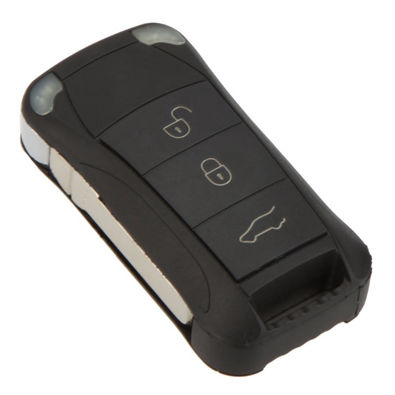 Replace Car 3BTNS Uncut Blade Remote Key Shell Case Fob fit for Porshe Cayenne 