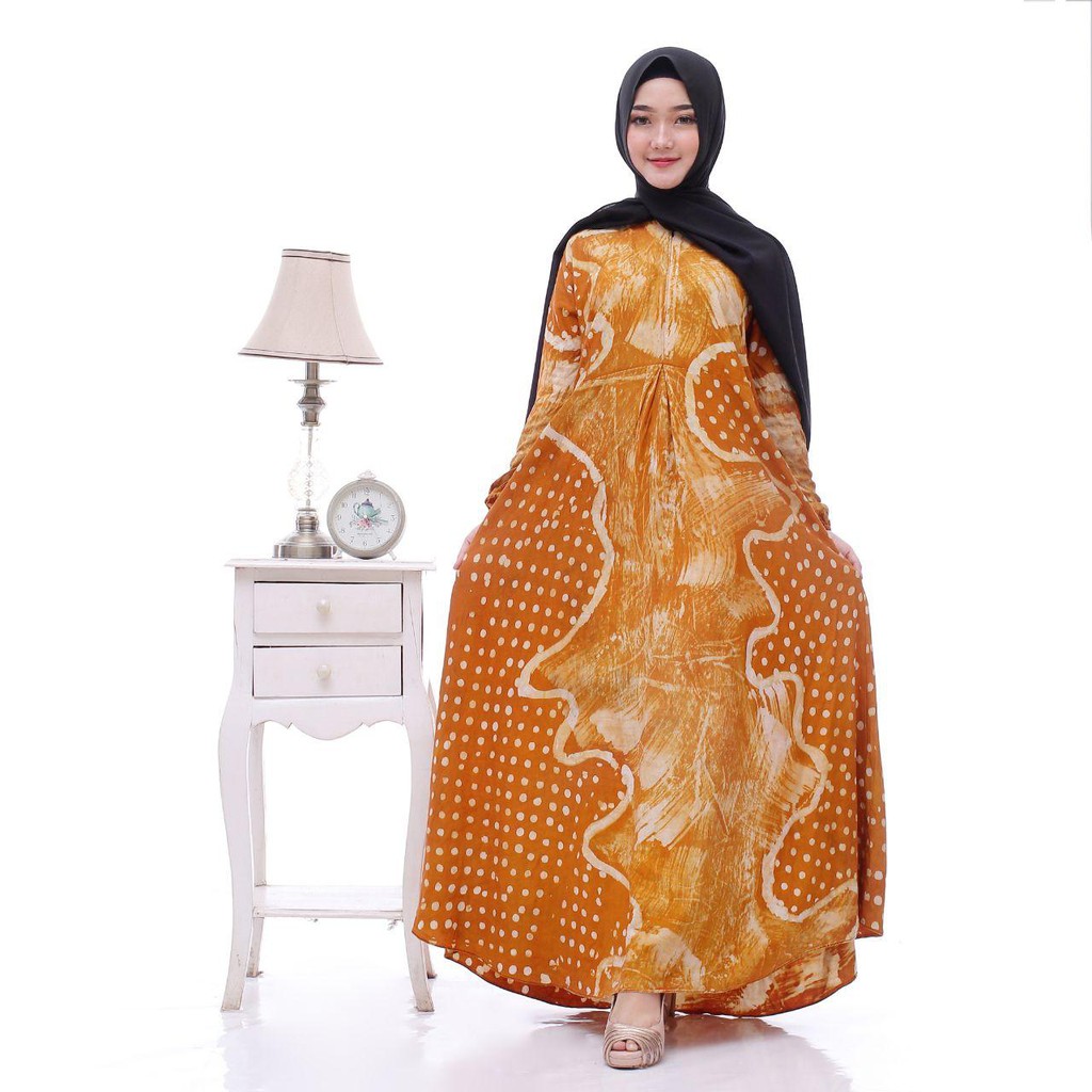 Gamis Batik Pekalongan Traditional Print | Gamis twill ori ...