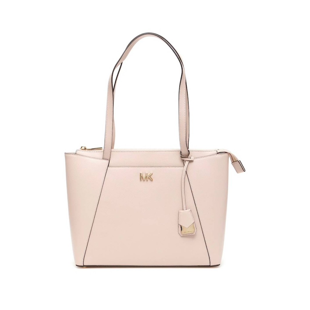 maddie medium crossgrain leather tote by michael kors