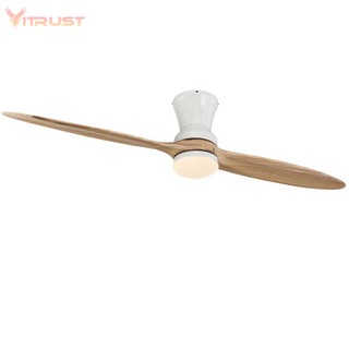 Two Blade Indoor Ceiling Fan Dimmable Ceiling Fan With Led Light Kit 60 Inch