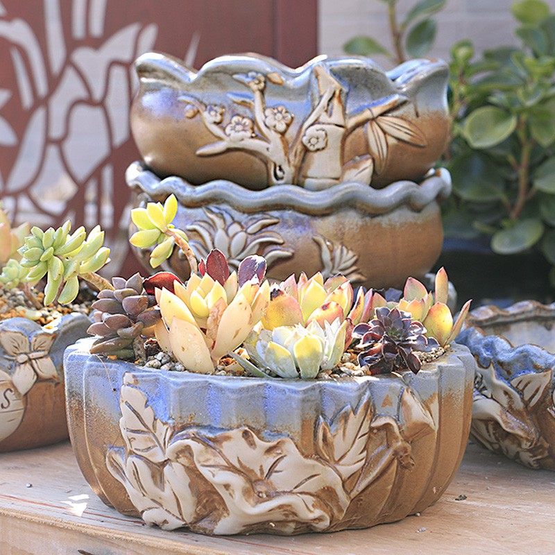 Succulent Planter Ceramic Large Clearance Simple Creative