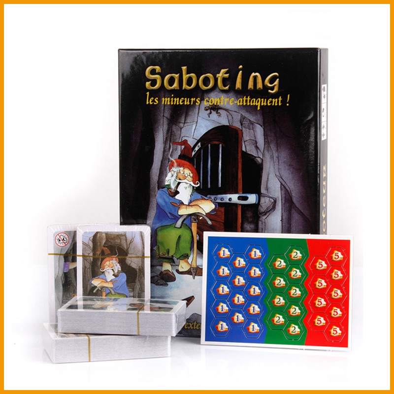 "Saboteur "Board Game 1+2 Version/Saboteur1 Version Jeu De Funny Board Game