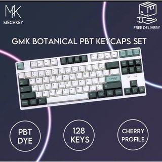 GMK Botanical PBT Dye-Sublimation 143 Cherry Profile Keycaps Set for Gaming Mechanical Keyboards [FREE DELIVERY]