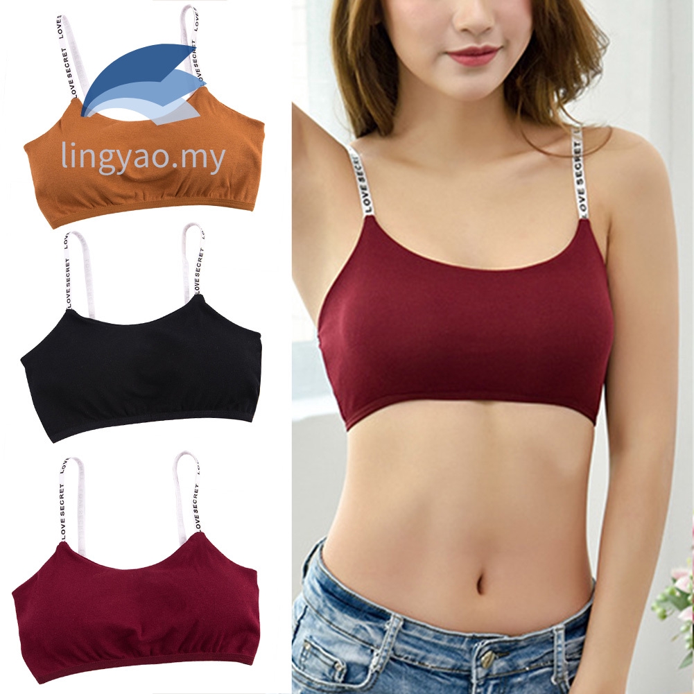 girls red sports bra