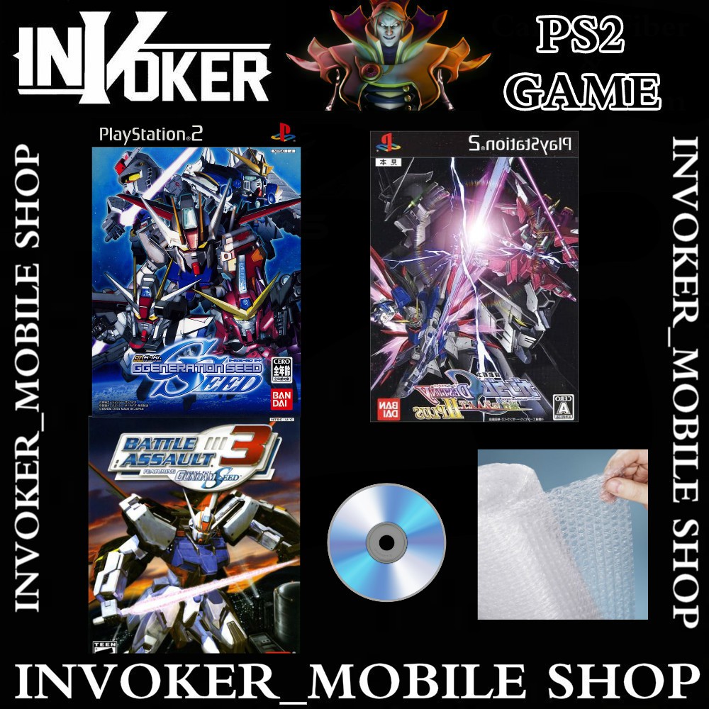 Ps2 Cd Games Gundam Seed Playstation 2 Purpleray Cd Dvd Games Gaming Sleeve 1 Pair Shopee Singapore
