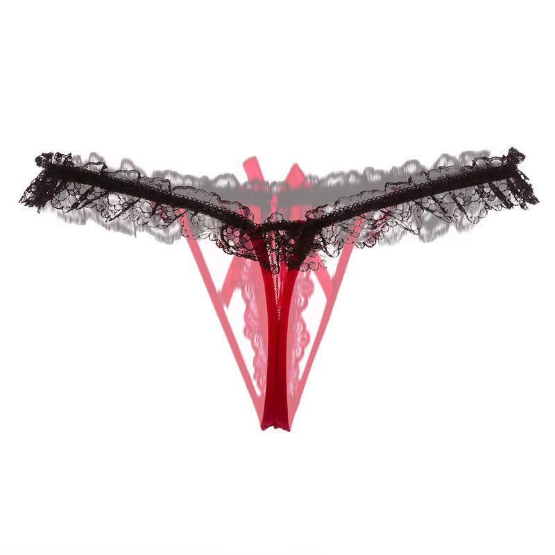 Ready Stock YESE Sexy Lingerie Lace Perspective Porn Thong Lo