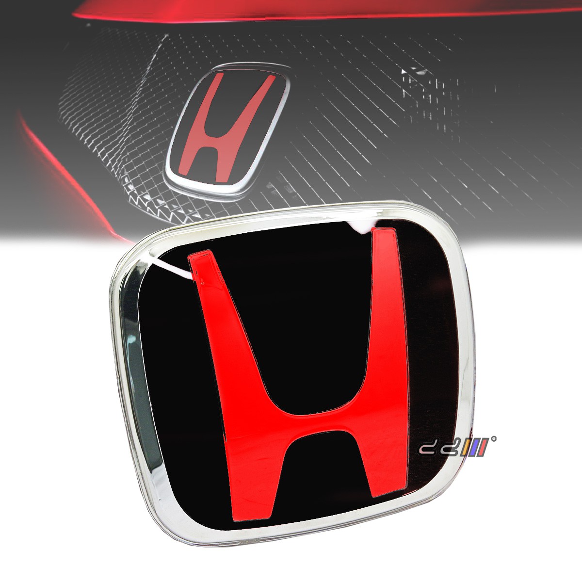 Jdm Front Black Badge Emblem For Honda Civic Fd1 Fd2 Fd3 Accord Cm6 Cl7 City Gm3 Shopee Singapore