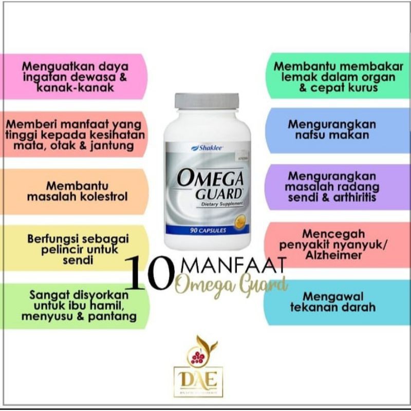 Omega Guard Shaklee Full Bottle Of 90 Capsules Shopee Singapore