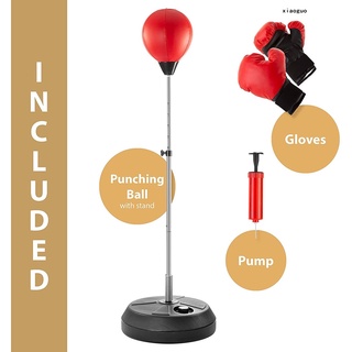 Punching Bag with Stand, boxing bag for Teens & Adults, Height Adjustable - Freestanding Punching Ball Boxing Speed Bag - Great for MMA Training, Boxing Equipment, Workout Equipmen
