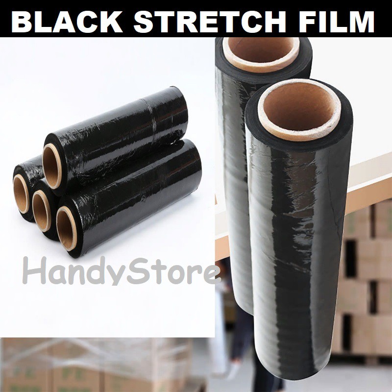 black stretch film
