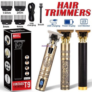 T9 Wireless Electric Hair Clipper Hair Trimmer Barber Haircut Battery Rechargeable Beard Trimmer Men Hair Cutting Trimmer Cutting