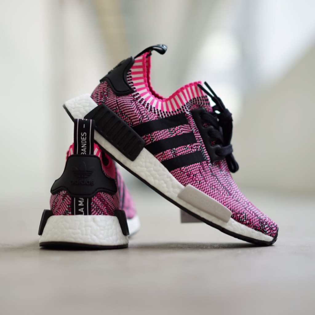 Adidas Nmd R1 Primeknit Pink Black Shopee Singapore