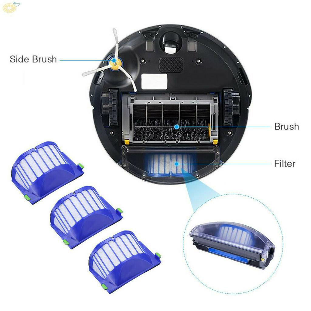 Details about   Replacement Parts Kit For iRobot Roomba 600 Series Vacuum Filter Brush Cleaner ^ 
