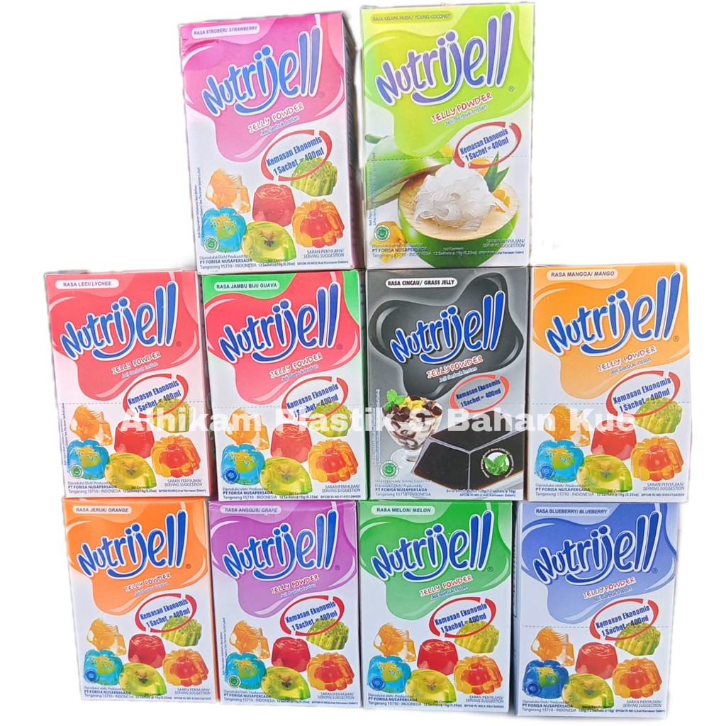 Nutrijell Jelly Powder BOX 10gr 12)/Nutrijel Jelly Powder Instant Pack