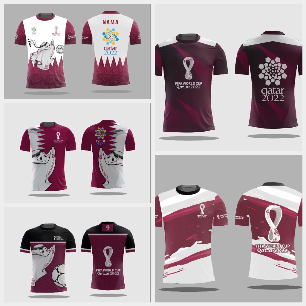 New COLLECT T-Shirt FIFA WORLD CUP 2022 QATAR Jersey Sports - fullprint