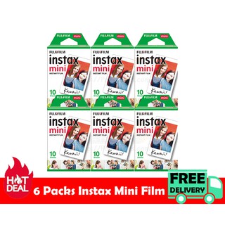 Fujifilm Instax Mini Film (Plain) [6 Packs]