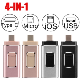 USB Flash 1TB 2TB Pendrive cle usb 32G Memory Stick for IOS iphone Android Type C PC 4in1 Flash Drive usb 3.0