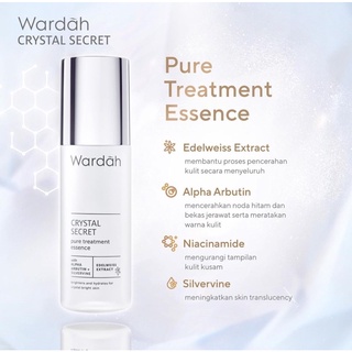 Wardah Crystal Secret Pure Treatment Essence 100ml,50ml & 30ml Shopee