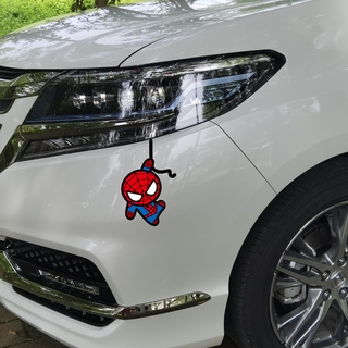 Spiderman Car Sticker Scratch Cover Decal Electric Motorcycle Modified Rear Funny
