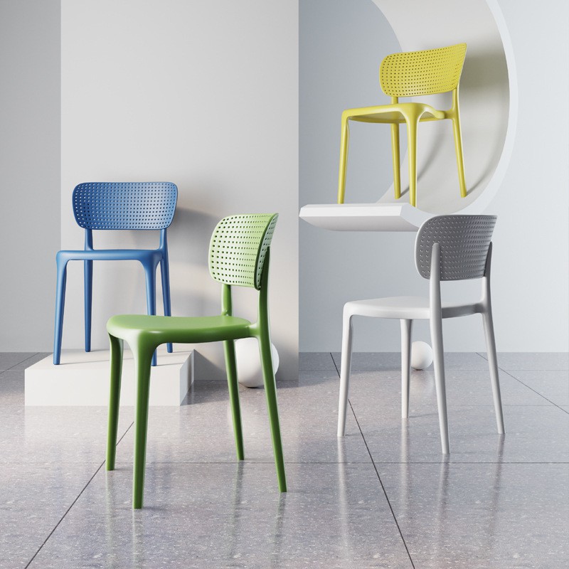 Modern Looking Plastic Chair Dining Chair Office Chair Hollow Out Chair