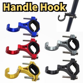 Motorcycle External Hook Pipe Clip Hook Aluminum Alloy Motorcycle Modified Accessories Hook Electric Bike Punch-free General Purpose Handlebar Hook 2-3.5cm Pipe Diameter Applicable
