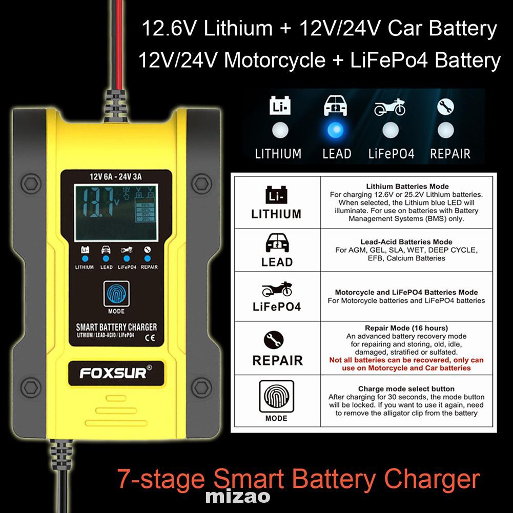 car battery charger shopee