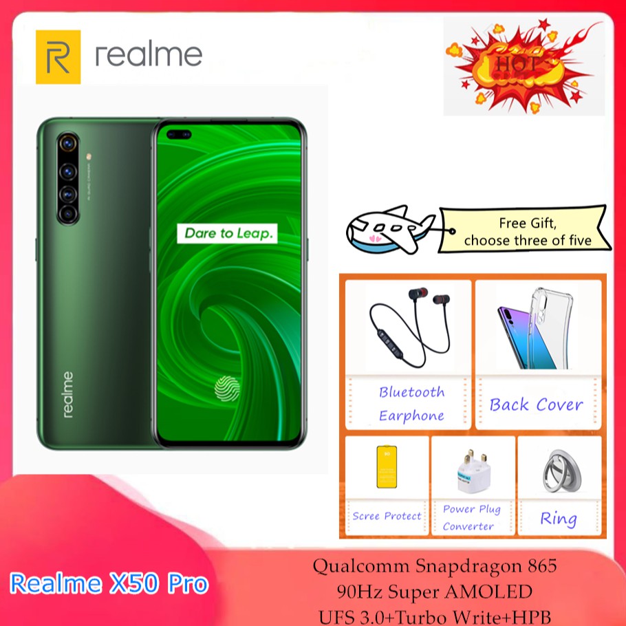 New Realme X50 X50 Pro X50 Pro Player 5g Snapdragon 865 90hz 65w Flash Lpddr5 5g Realme X50 Pro New Original Shopee Singapore