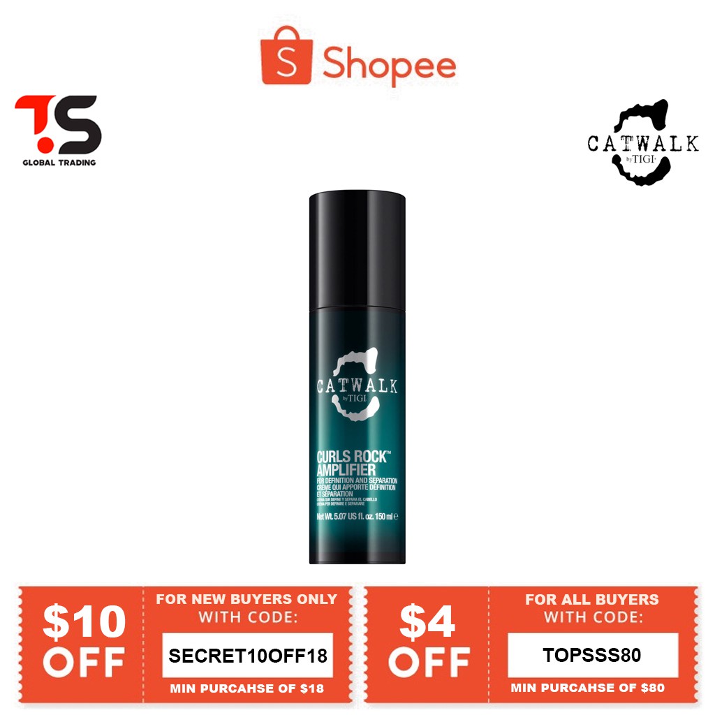 Tigi Catwalk Curls Rock Amplifier 150ml For Hold Control For Defined Curls Hair Shopee Singapore