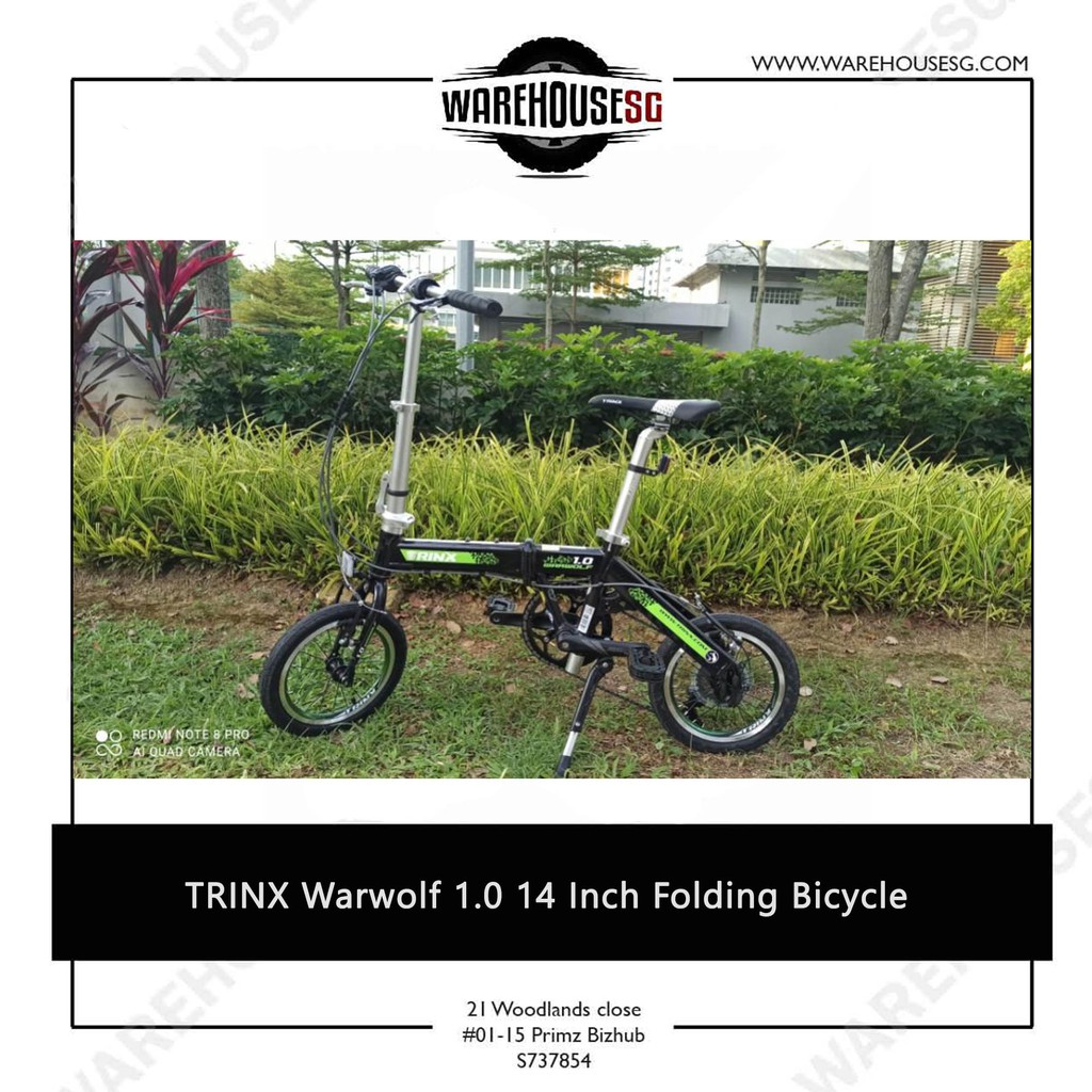 trinx 16 inch folding bike