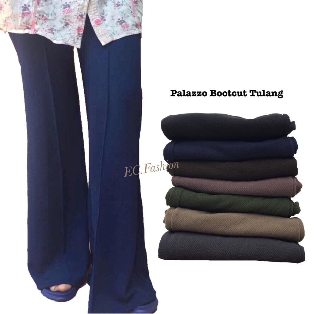 seluar palazzo bootcut