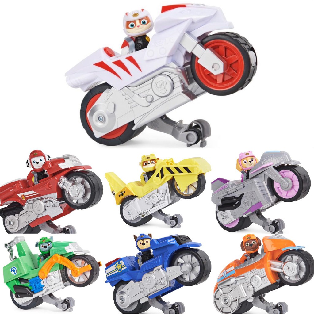 PAW Patrol Moto Pups Deluxe Pull Back Motorcycle Vehicle Wildcat chase